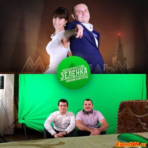 кино шоу Зелёнка Нижний Новгород, выездная киностудия, видео аттракцион, видеоролики