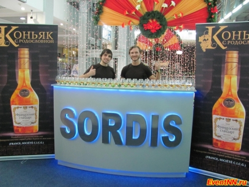 коктейли для welcome-зоны от компании SORDIS, основе коньяка, сладких настоек, водки