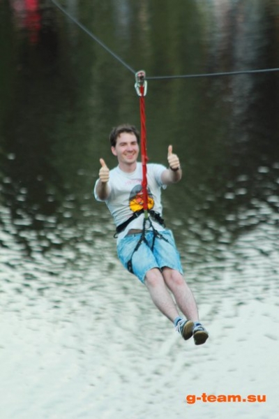 Аттракцион ZipLine. команда G.team Аттракцион ZipLine. команда G.team