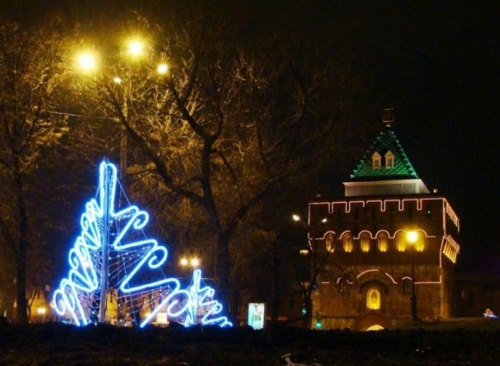 Новогодняя ночь 2017 на главной площади Нижнего Новгорода 