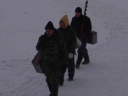 Зимняя рыбалка на Горьковском море, рыбалка, активный отдых