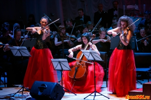 скрипичное шоу FIERIA, стиль «Classical Crossover», струнный коллектив
