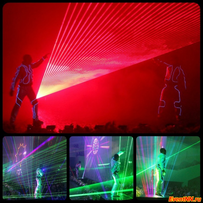 Laser Man show " "