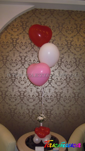 Оригинальное поздравление с Днем всех влюблённых, букет из шаров, оформление, воздушные шары Оригинальное поздравление с Днем всех влюблённых, букет из шаров, оформление, воздушные шары