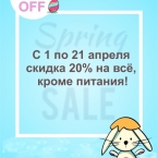 Апрельские скидки на базе отдыха